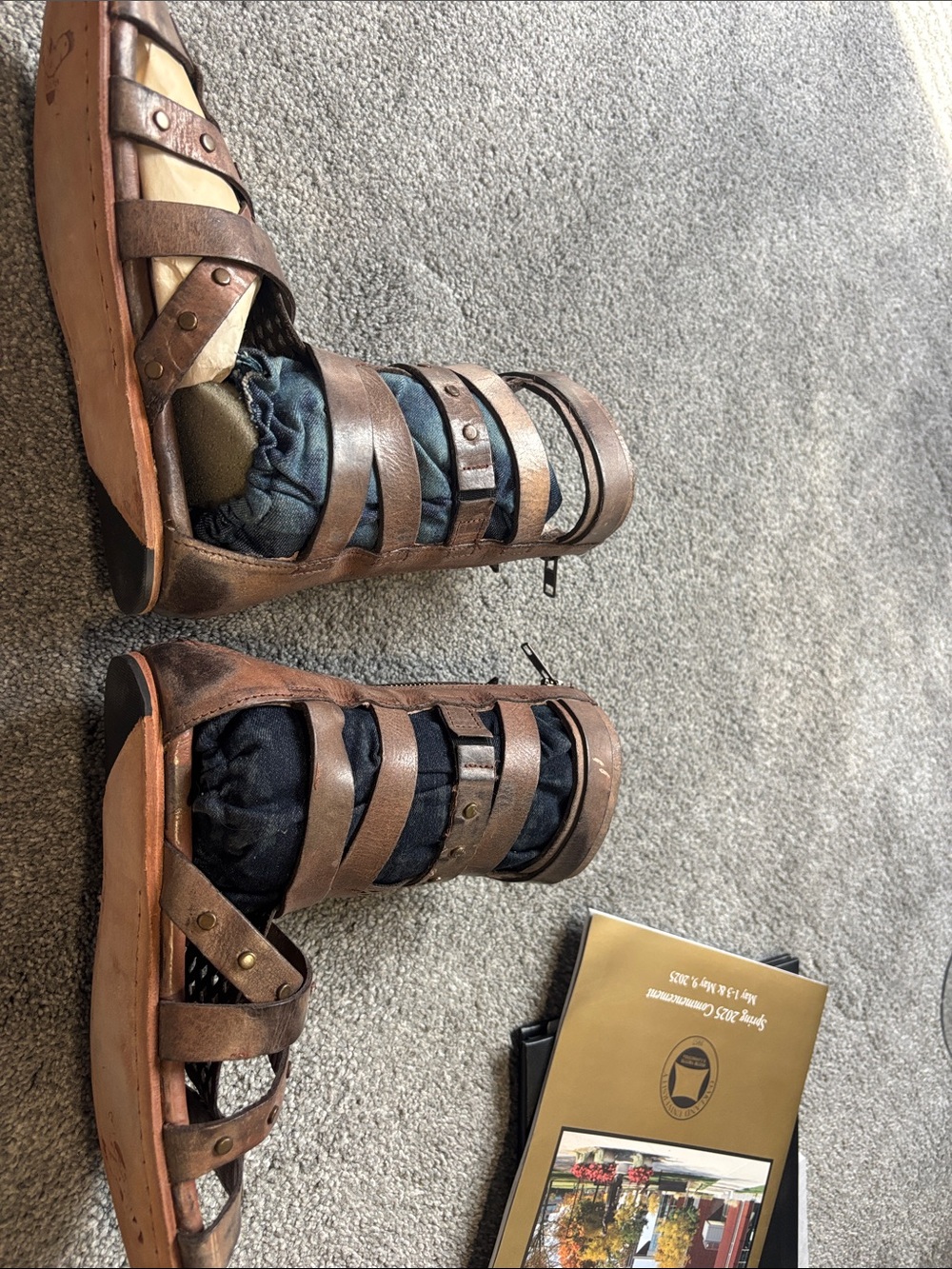 Freebird by Steven Brown Leather Gladiator Sandals - Picture 2 of 6